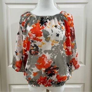 The Limited Watercolor Design Top - Size Small